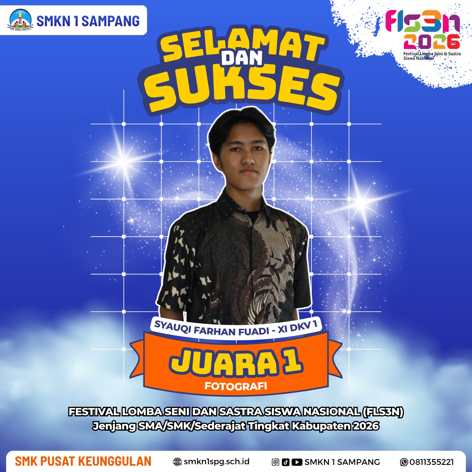 Juara 1 bidang lomba Fotografi
