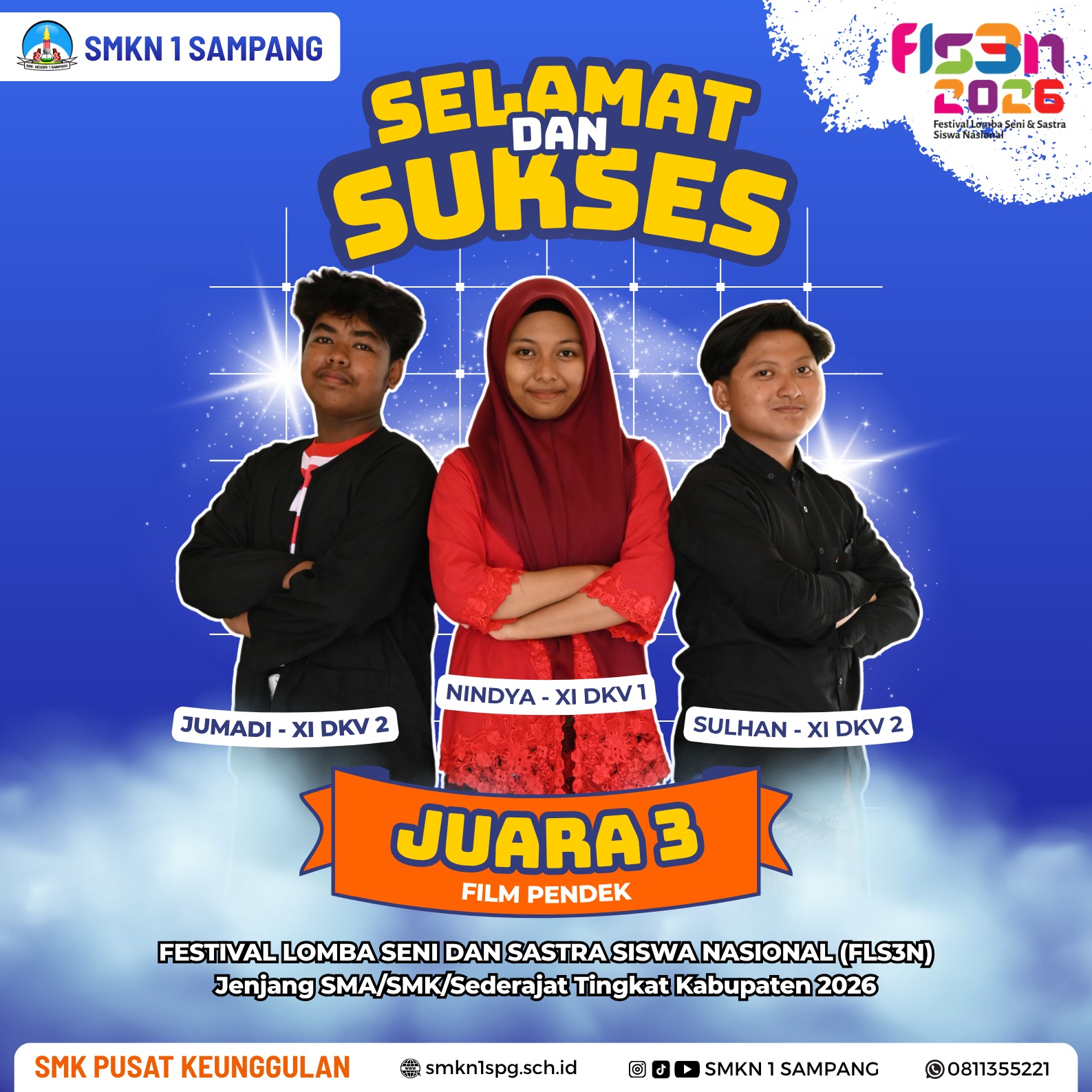 Juara 3 bidang lomba Film Pendek